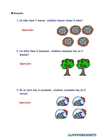Iniciación multiplicación 9
