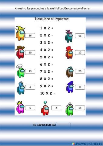 Tabla del 2- 3ºª parte