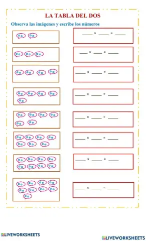 Tabla del 2- 4ª parte