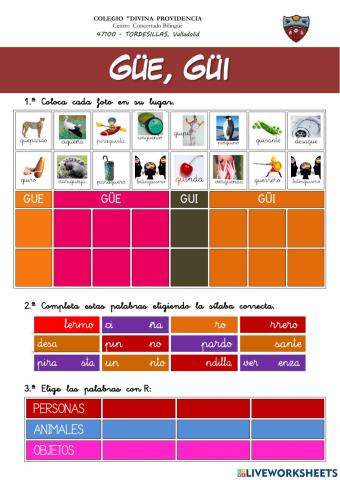 38.- ORTOGRAFÍA: GUE, GUI, GÜE, GÜI