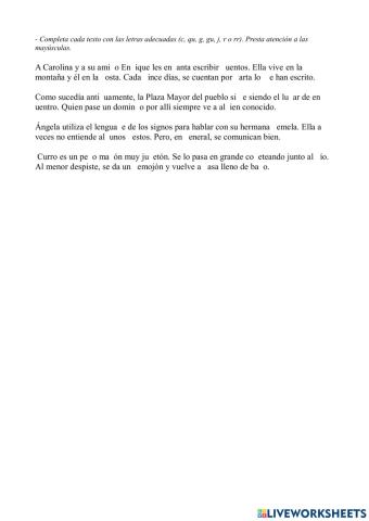 Ortografía 31 primaria