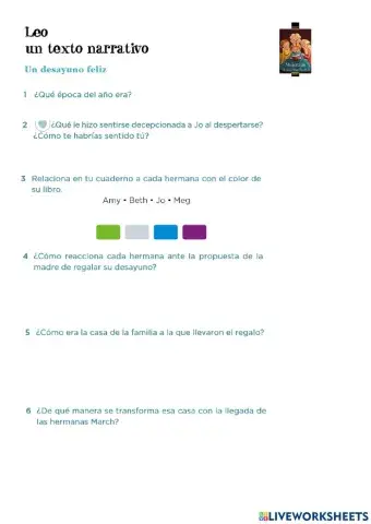 Comprension lectora Mujercitas