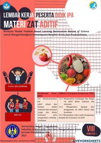 Zat Aditif pada Makanan