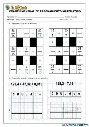 Examen de razonamiento