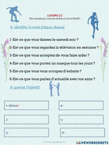 Loisirs - verbes (1)