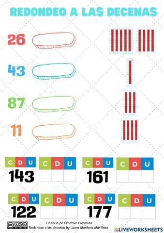 Redondeo a las decenas