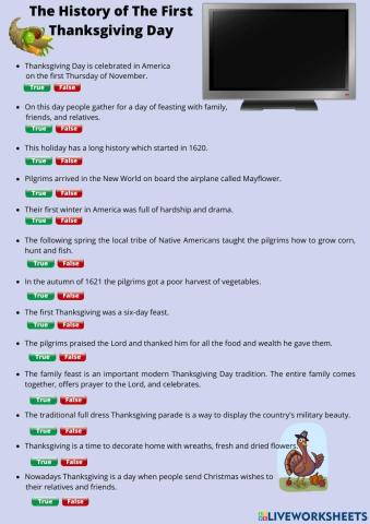 The History of Thanksgiving Day