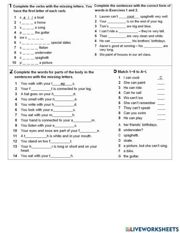 Prepare A1 NUS u 5 Vocabulary Revision