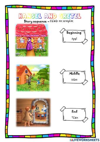 Hansel and Gretel - Story Sequence
