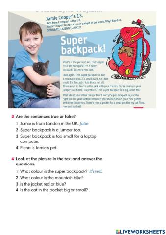 Reading&listening A1