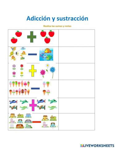 Adiccion y sustraccion