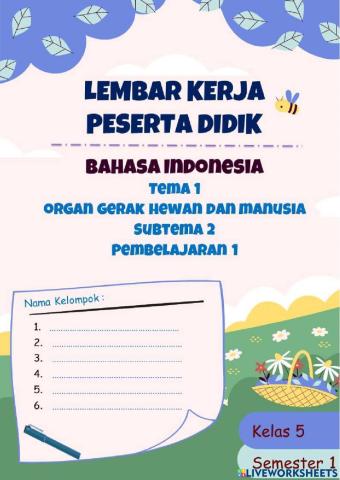 Lkpd bahasa indonesia kelas 5