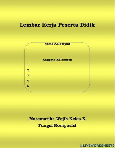 Fungsi Komposisi