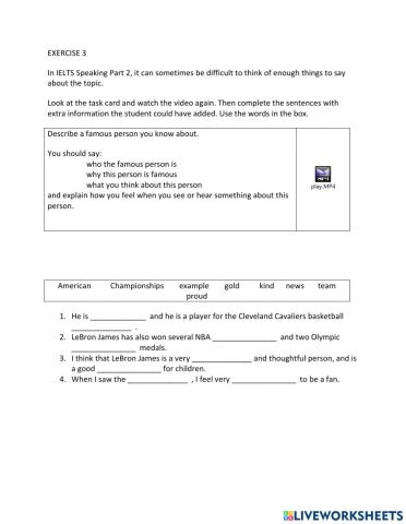 IE1, Unit 7, Speaking, Exercise 3