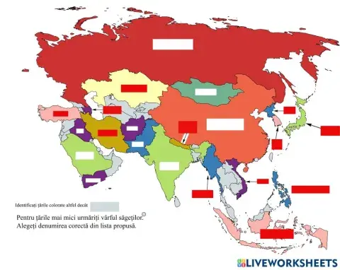 Tări din Asia