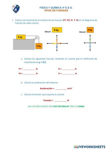 Problemas de fuerzas