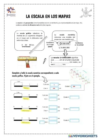 La escala en los mapas