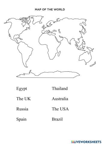 Countries and continents
