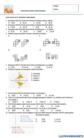 Penilaian harian transformasi