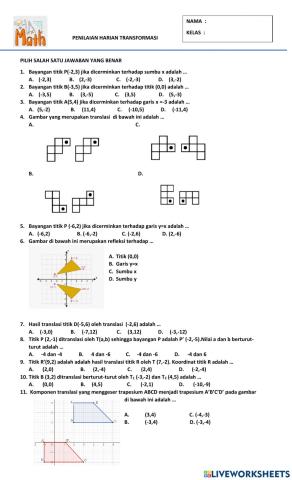 Penilaian harian transformasi