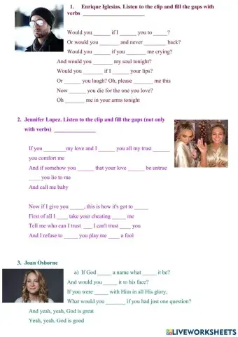 Second Conditional in songs