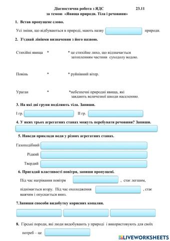 Діагностична робота