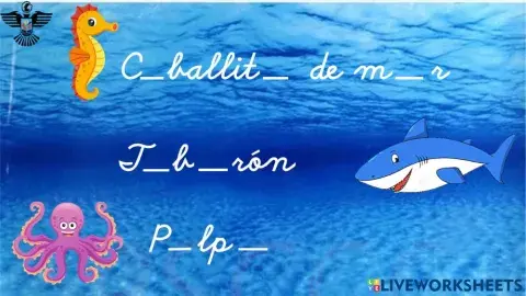 Juego animales marinos