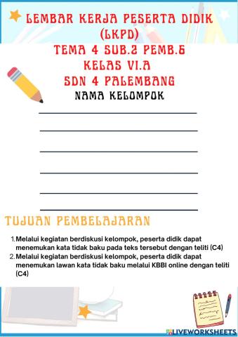 Lkpd kelas vi bahasa pkn