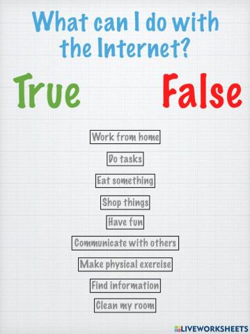 What is the internet for?