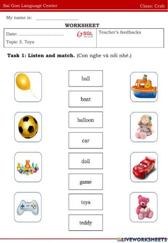 Topic 3. Toys
