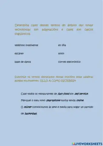 Calcos lingüísticos