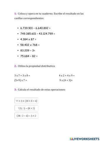 Múltiplos Divisores Potencias Raíces