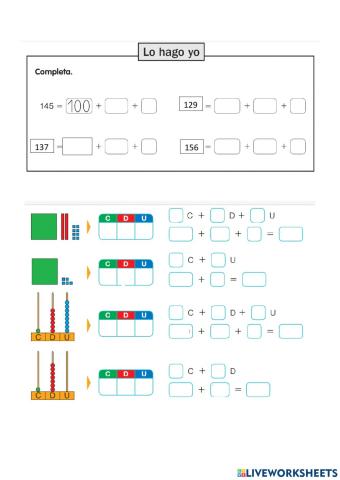 Números del 100 al 199