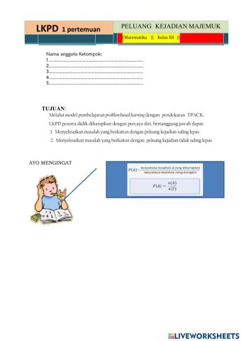 Lkpd peluang majemuk