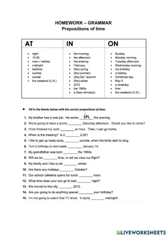 Unlock2-HW Grammar 1 (Lesson3.1)