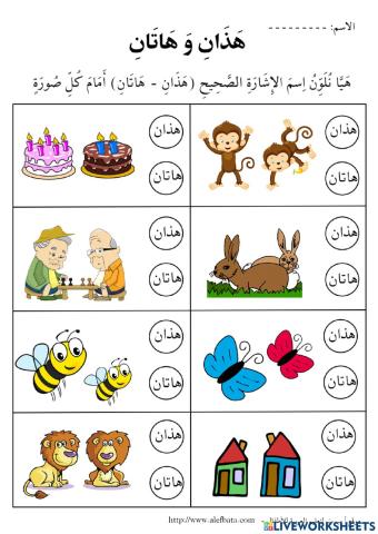 أسماء الإشارة