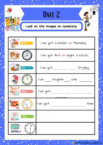 3rd grade. Unit 2. Sheet 5. Richmond