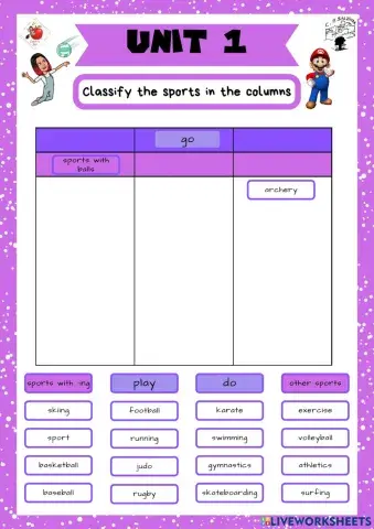 4th grade. Unit 1. Sheet 4. Richmond