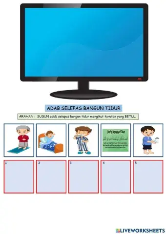 Adab selepas bangun tidur