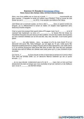 Mon livre préféré