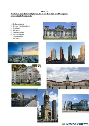 Sehenswürdigkeiten in Berlin