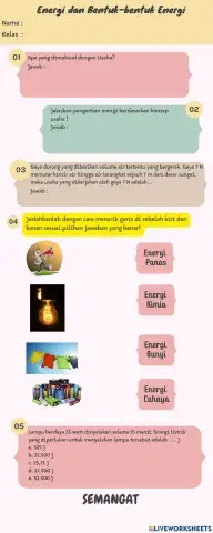 Energi dan bentuk Energi