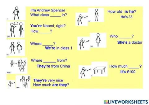 PRESENT SIMPLE: be (interrogative form)