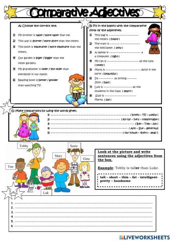 Comparative and superlative