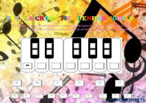 Teclat escala cromàtica