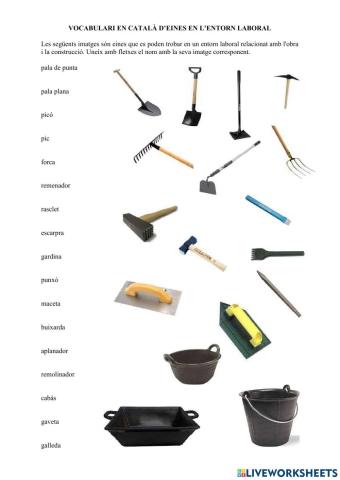 Vocabulari eines paleta