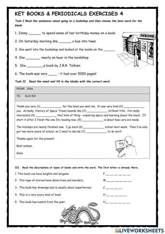KET Books & Periodicals Exercises 4