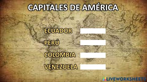 Capitales de america