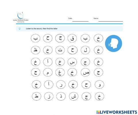 حرف الخاء- التعرف على حرف الخاء