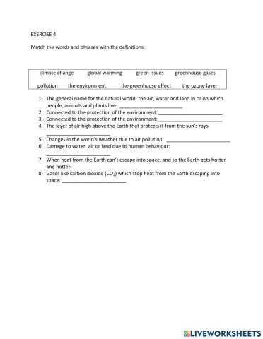 IE1, Unit 8, Vocab and grammar, Exercise 4